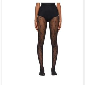 AUTHENTIC MARINE SERRE BLACK MOON FISHNET TIGHTS